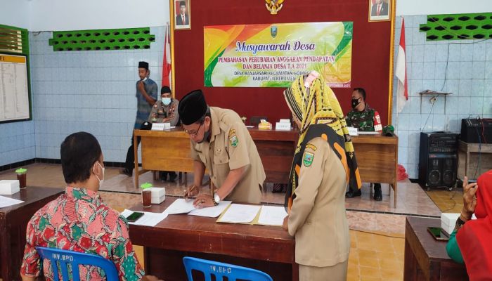 MUSDES PENETAPAN PERUBAHAN APBDESA TAHUN 2021 01