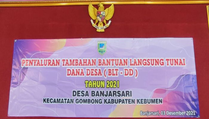 PENYALURAN TAMBAHAN BLT - DD TAHUN ANGGARAN 2021 DESA BANJARSARI